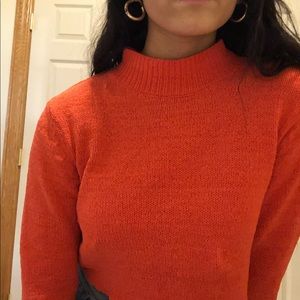 Orange Turtleneck
